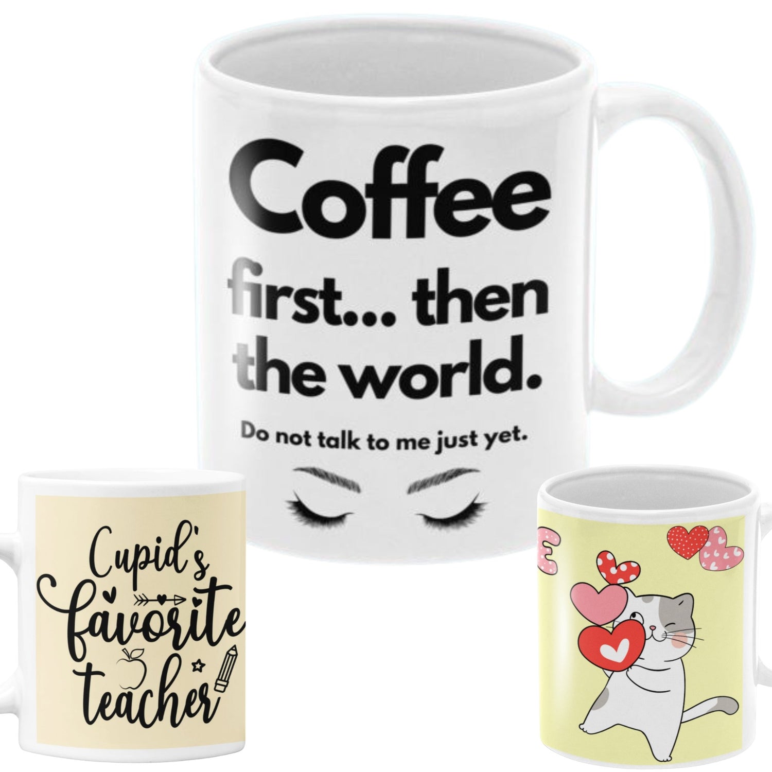 Positive, cute, funny and lovely mugs for coffee, tea, hot chocolate lovers - best gift for everyone - Da Boss Mango