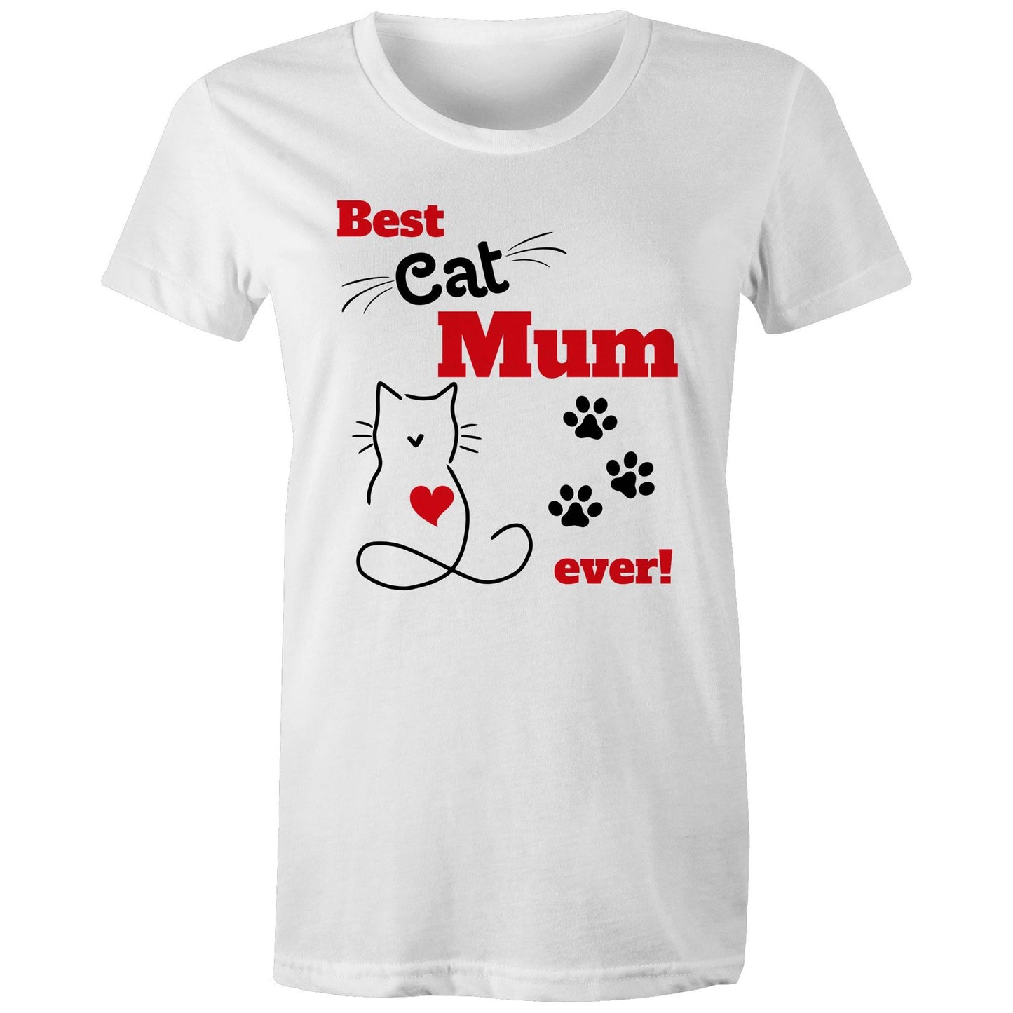 Best Cat Mum Ever Women's ORGANIC T-Shirt - AS Colour