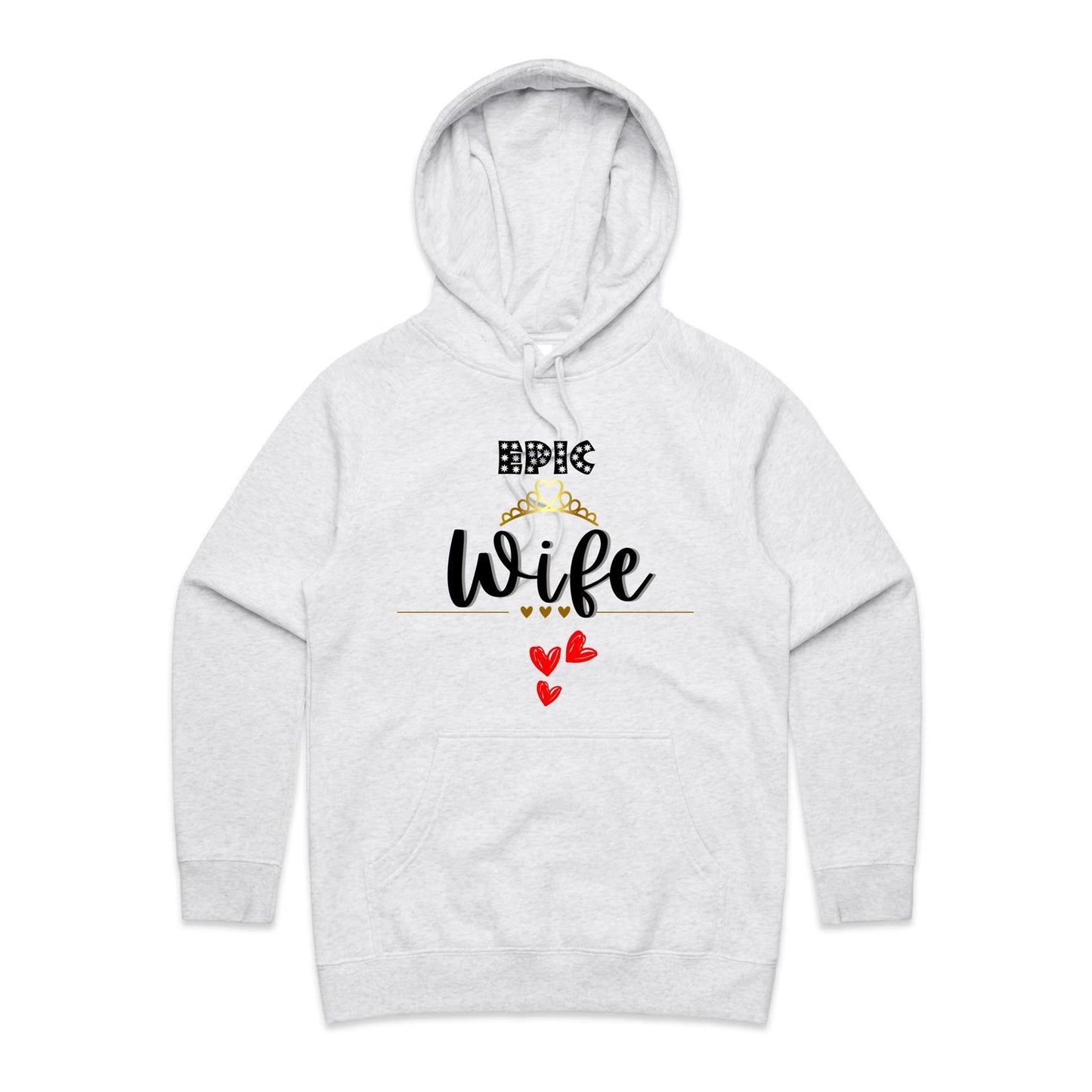 Epic Wife Women's Midweight Hoodie Sweatshirt