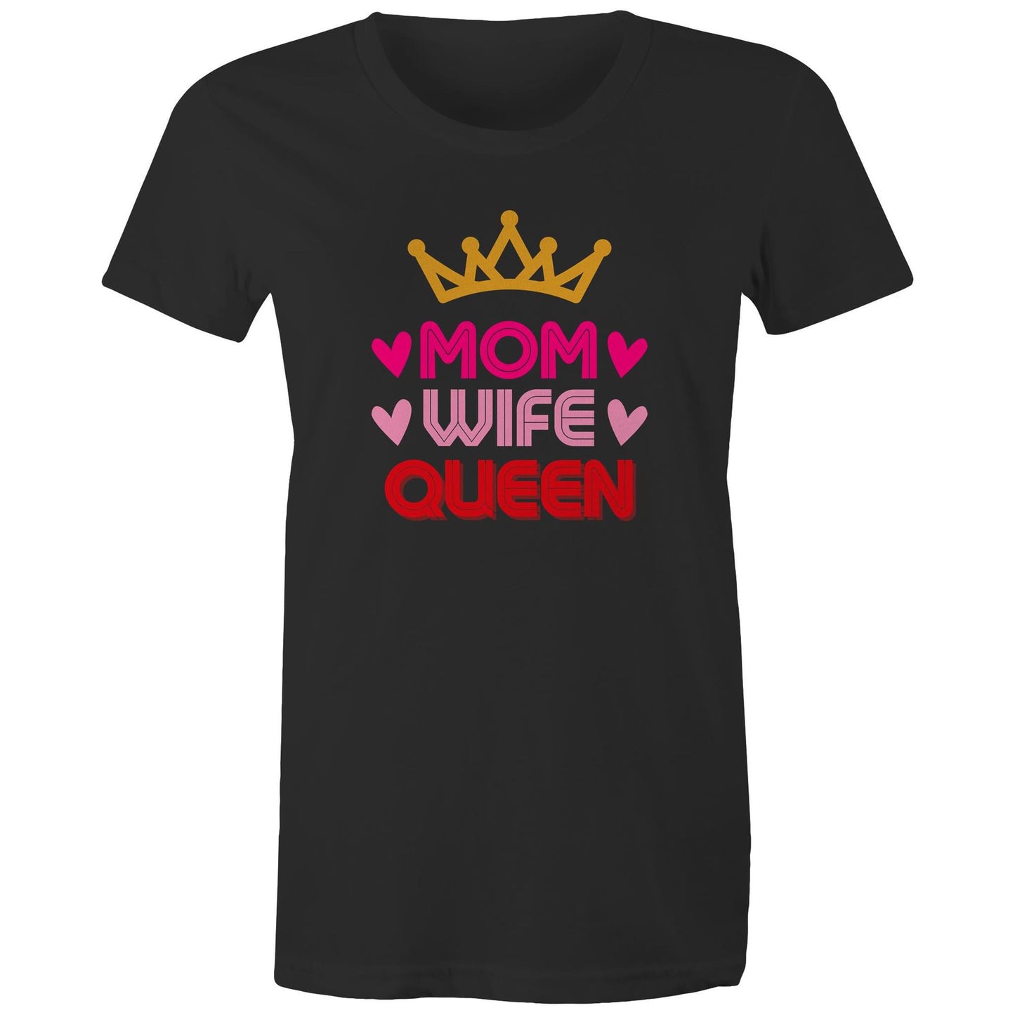 Mom Wife Queen ORGANIC Cotton T-shirt Women's Maple Tee