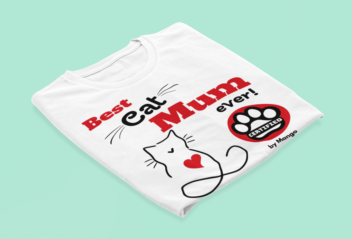 Personalised Gift | Best Cat Mum Ever Certified by Your Cat's Name, AS Colour - Women's Maple Organic Tee