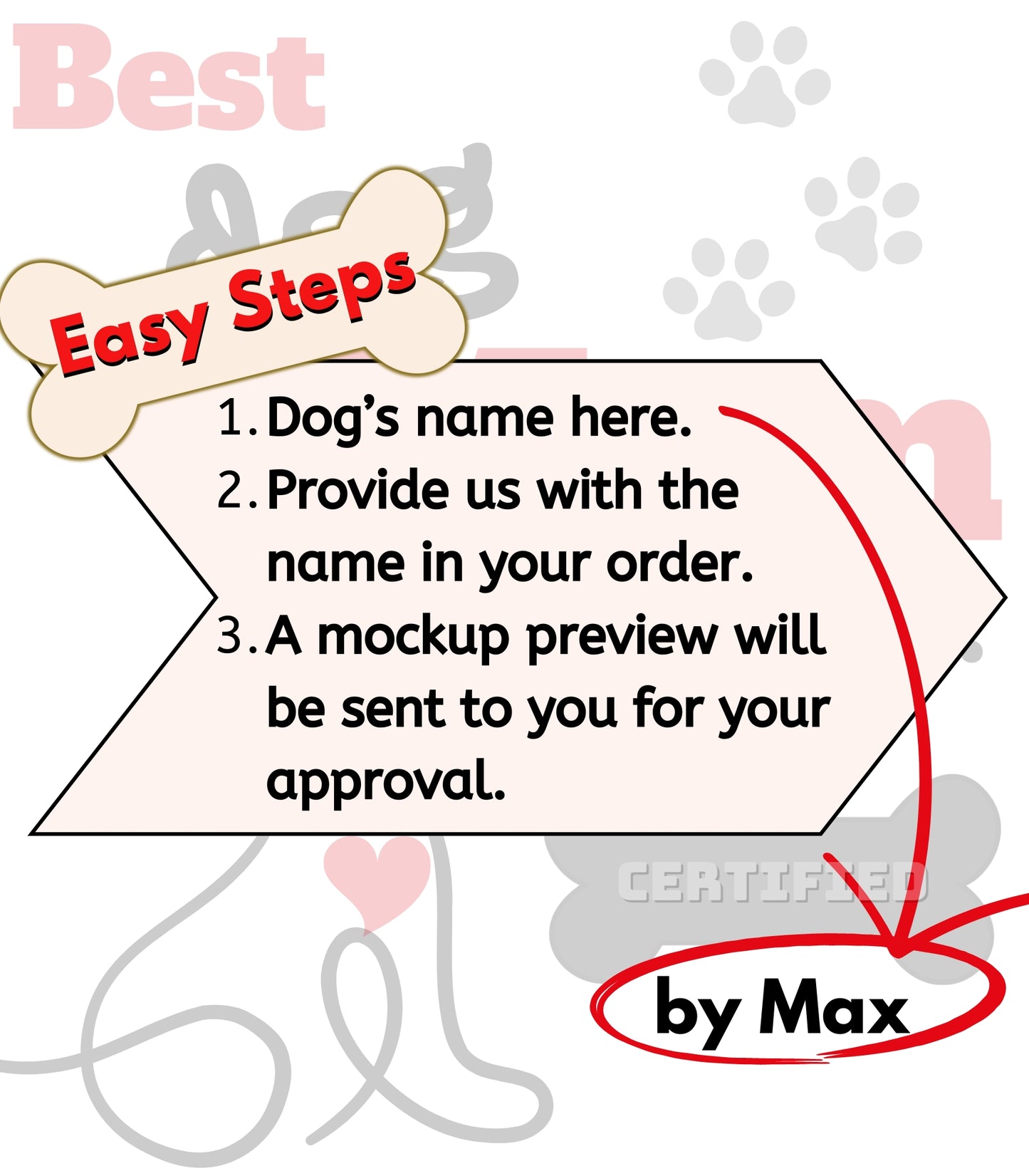 Personalised Gift | Best Dog Mum Ever Certified AS Colour - Women's Maple Organic Tee