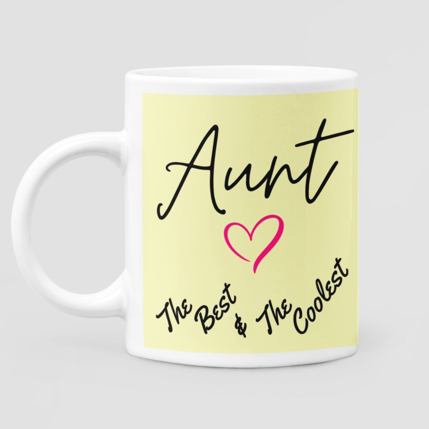 Aunt the Best & the Coolest 11 oz Premium Dishwasher Safe Ceramic Mug - Best Birthday Gift for Aunties - Da Boss Mango AU -