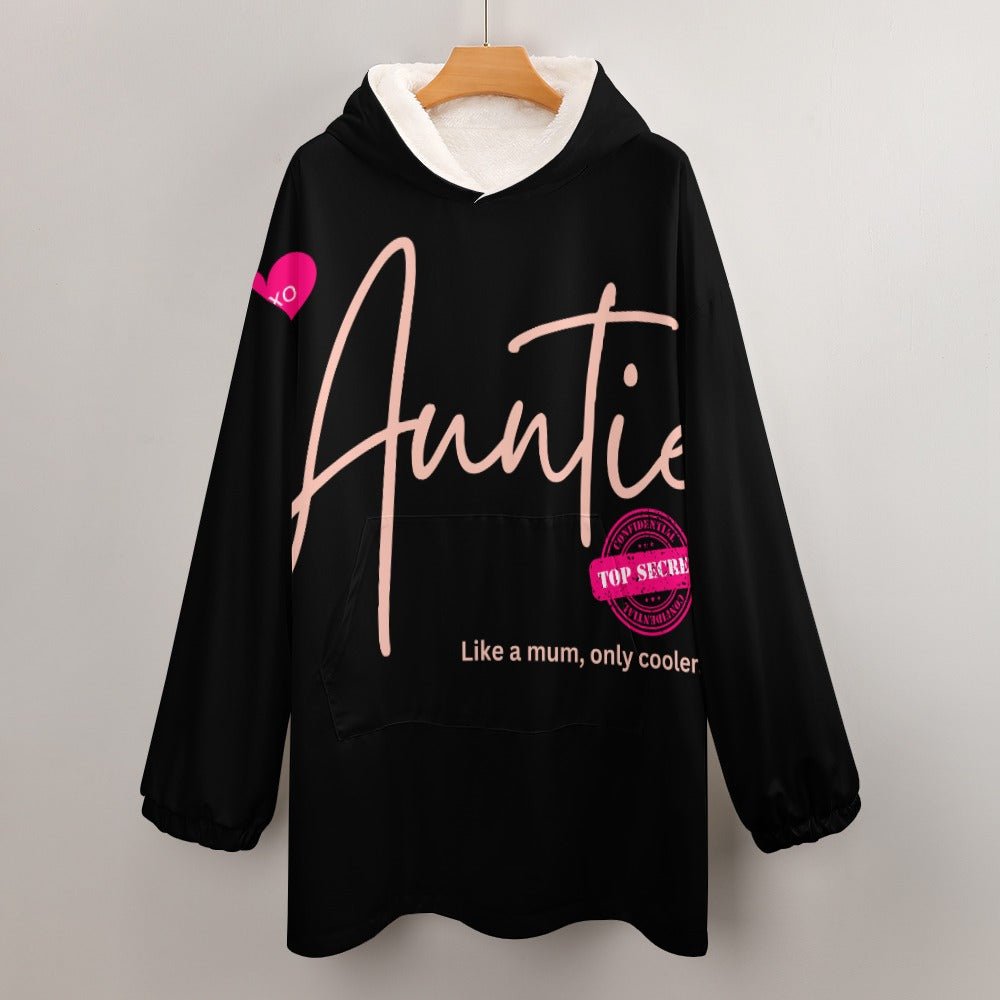 Auntie Like a Mum, Only Cooler Women's Adult Hooded Blanket - Da Boss Mango AU - 0ACF000036614E4784B583A2F5042260