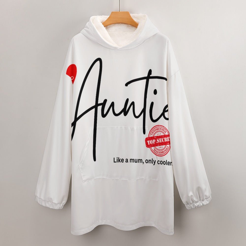 Auntie Like a Mum, Only Cooler Women's Adult Hooded Blanket - Da Boss Mango AU - 301BBE85D7F64F96B7DDC1F5F945C8A2