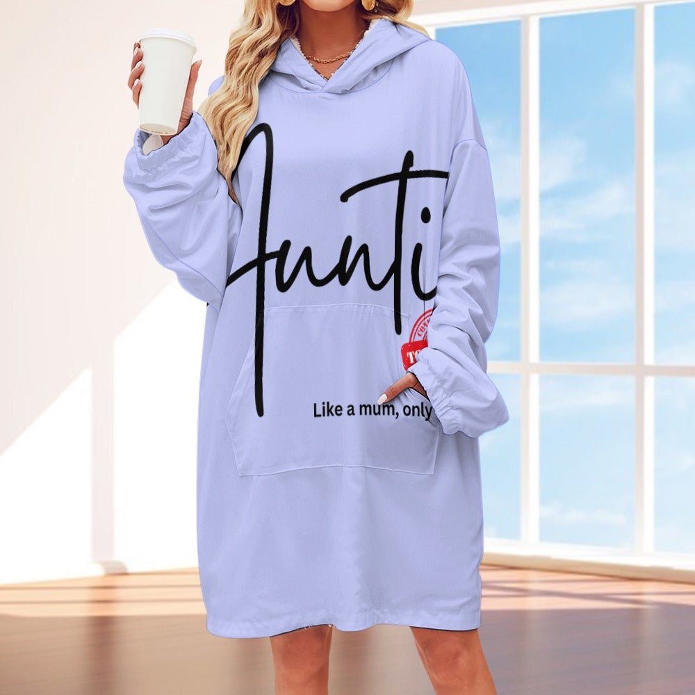 Auntie Like a Mum, Only Cooler Women's Adult Hooded Blanket - Da Boss Mango AU - B9CC8C5069834A6C9282E6AE9EB1269B