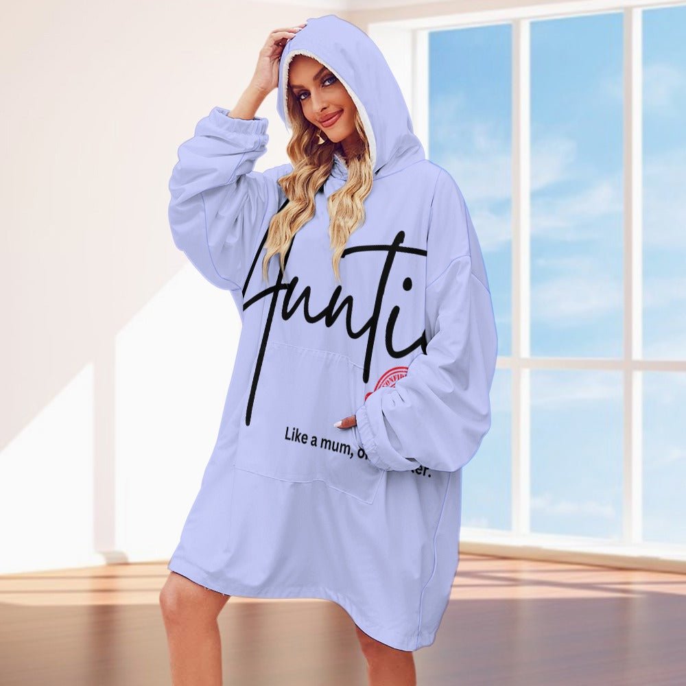 Auntie Like a Mum, Only Cooler Women's Adult Hooded Blanket - Da Boss Mango AU - B9CC8C5069834A6C9282E6AE9EB1269B