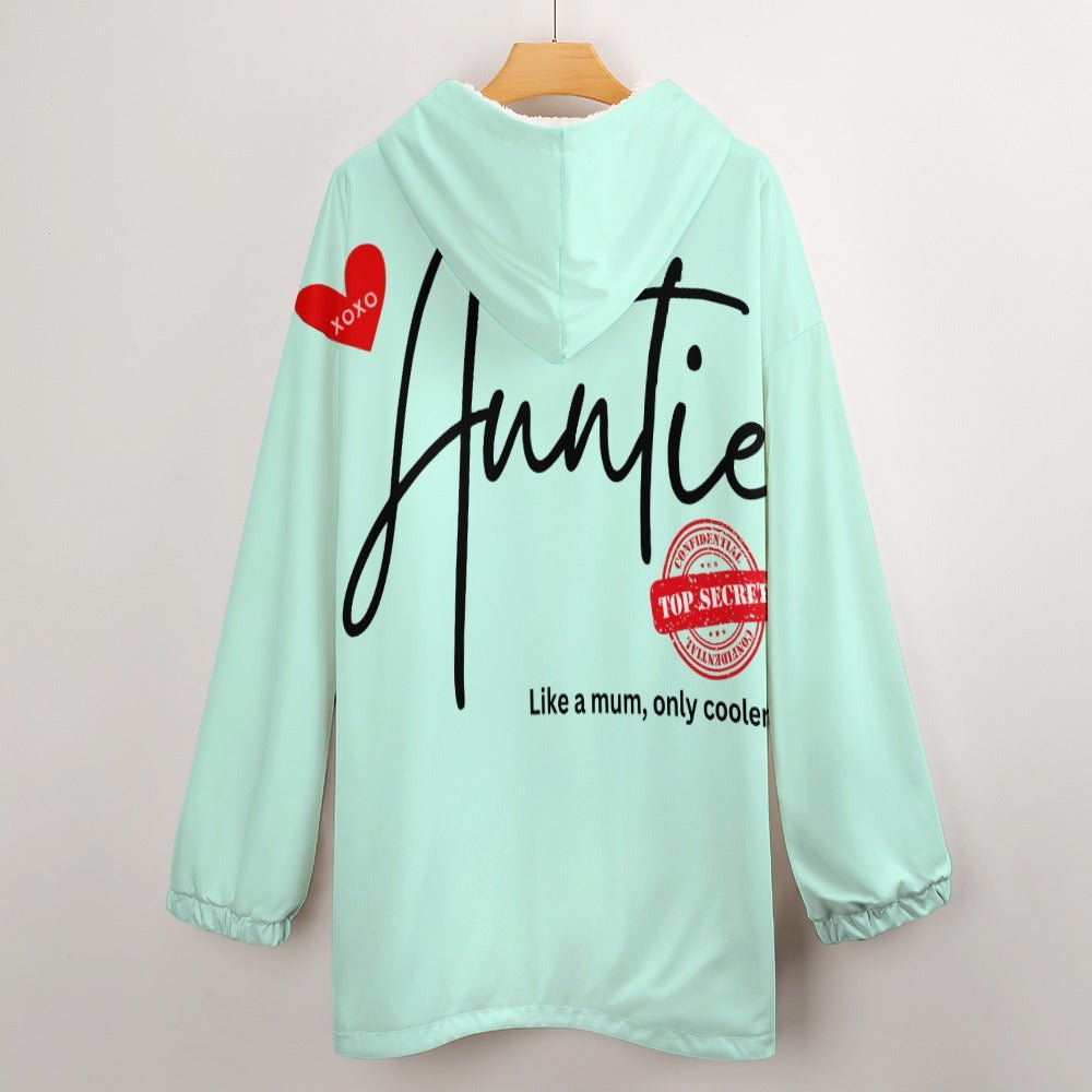 Auntie Like a Mum, Only Cooler Women's Adult Hooded Blanket - Da Boss Mango AU - BB3722EB97A1445BA5EA77CC2C623006