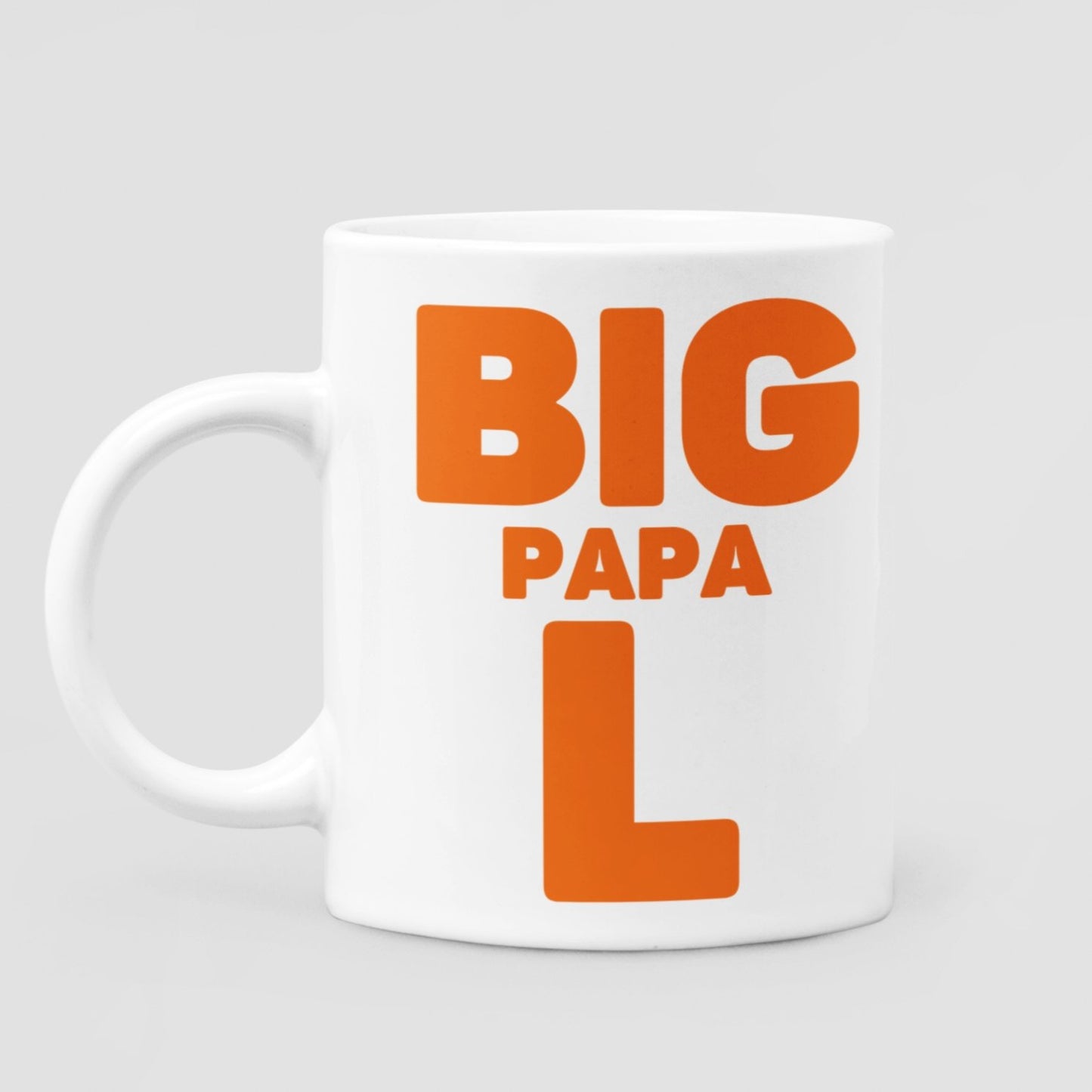 Big Papa L 11 oz Ceramic Mug - Da Boss Mango AU - Best Father's Day Birthday Gift for Dad