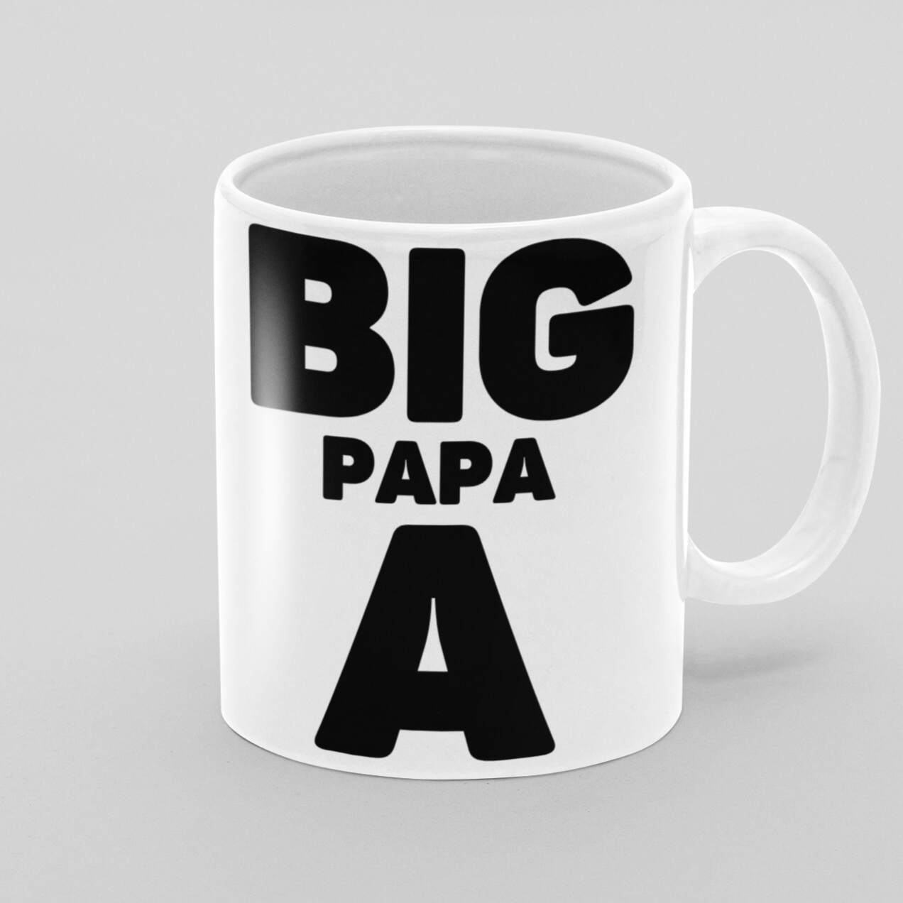 Big Papa A | 11 oz Ceramic Mug - Da Boss Mango AU - Best Father's Day Gift for Dad