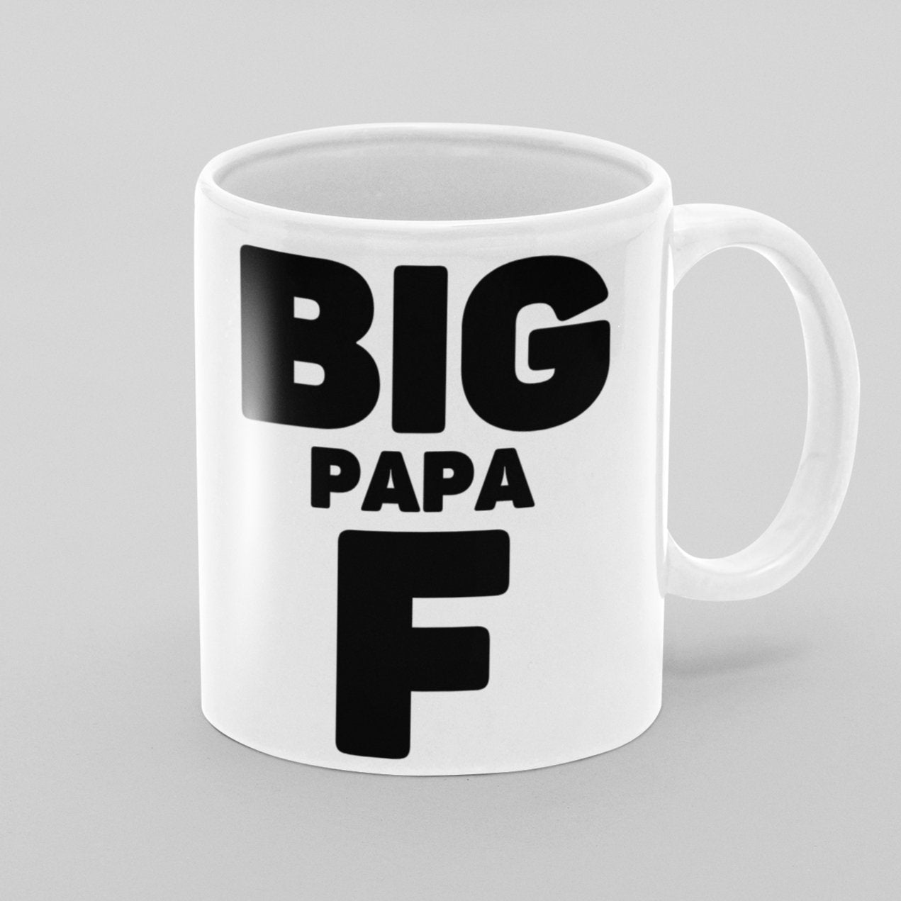 Big Papa F 11 oz Ceramic Mug - Da Boss Mango AU - Best Father's Day Birthday Gift for Dad