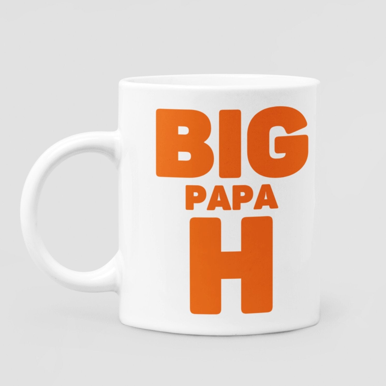 Big Papa H 11 oz Ceramic Mug - Da Boss Mango AU - Best Father's Day Birthday Gift for Dad