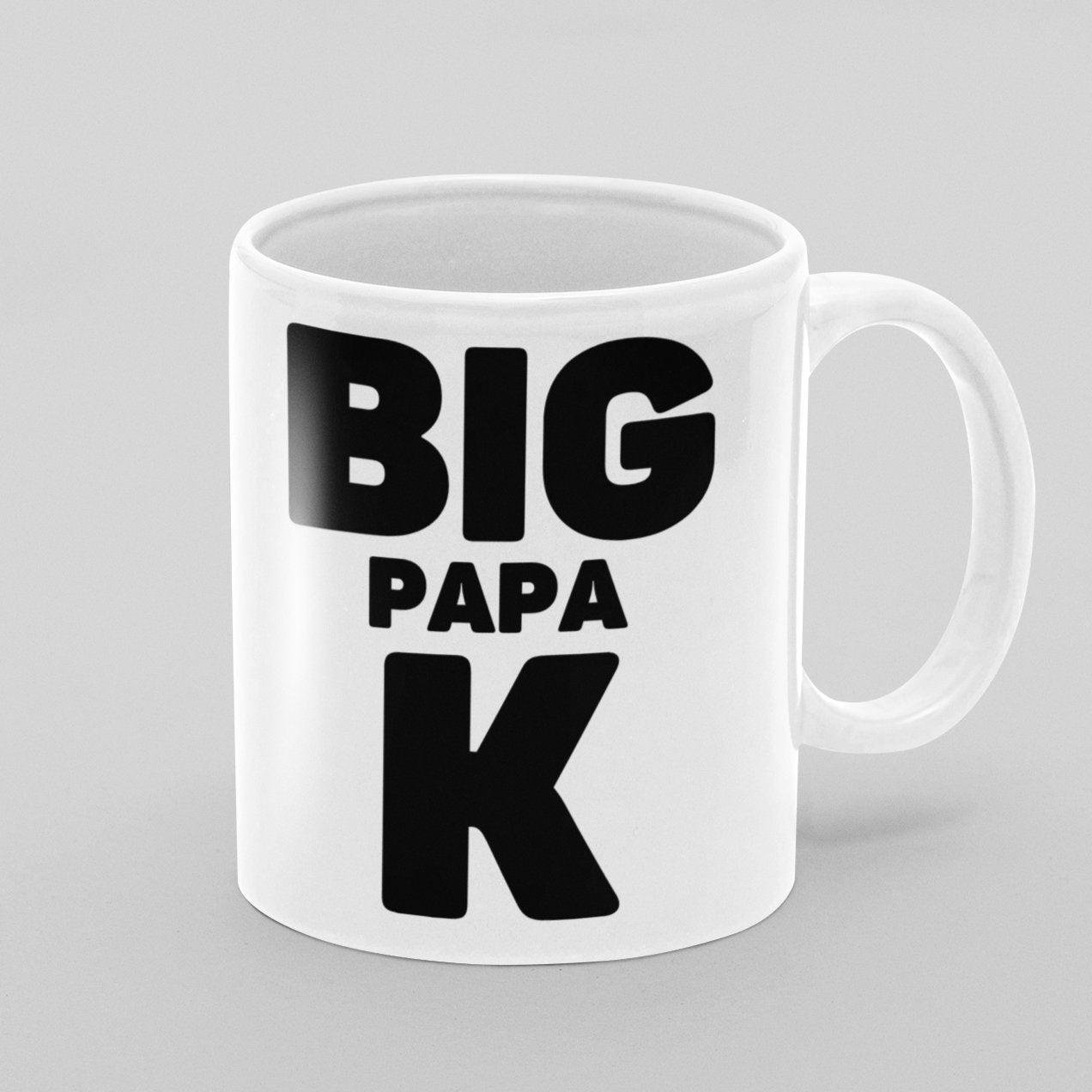 Big Papa K 11 oz Ceramic Mug - Da Boss Mango AU - Best Father's Day Birthday Gift for Dad