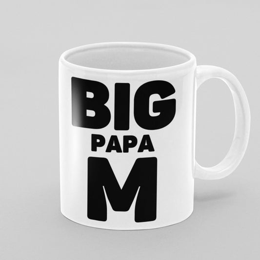 Big Papa M 11 oz Ceramic Mug - Da Boss Mango AU - Best Father's Day Birthday Gift for Dad