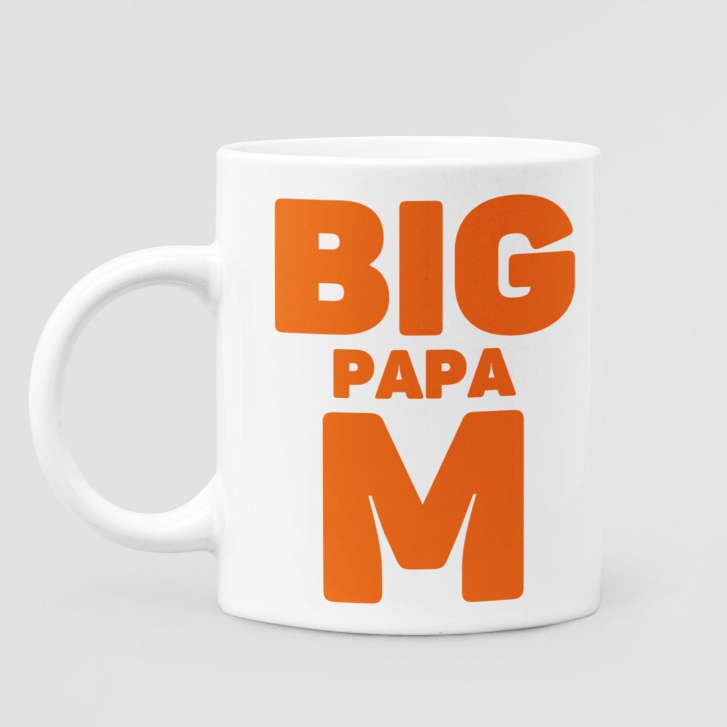 Big Papa M 11 oz Ceramic Mug - Da Boss Mango AU - Best Father's Day Birthday Gift for Dad