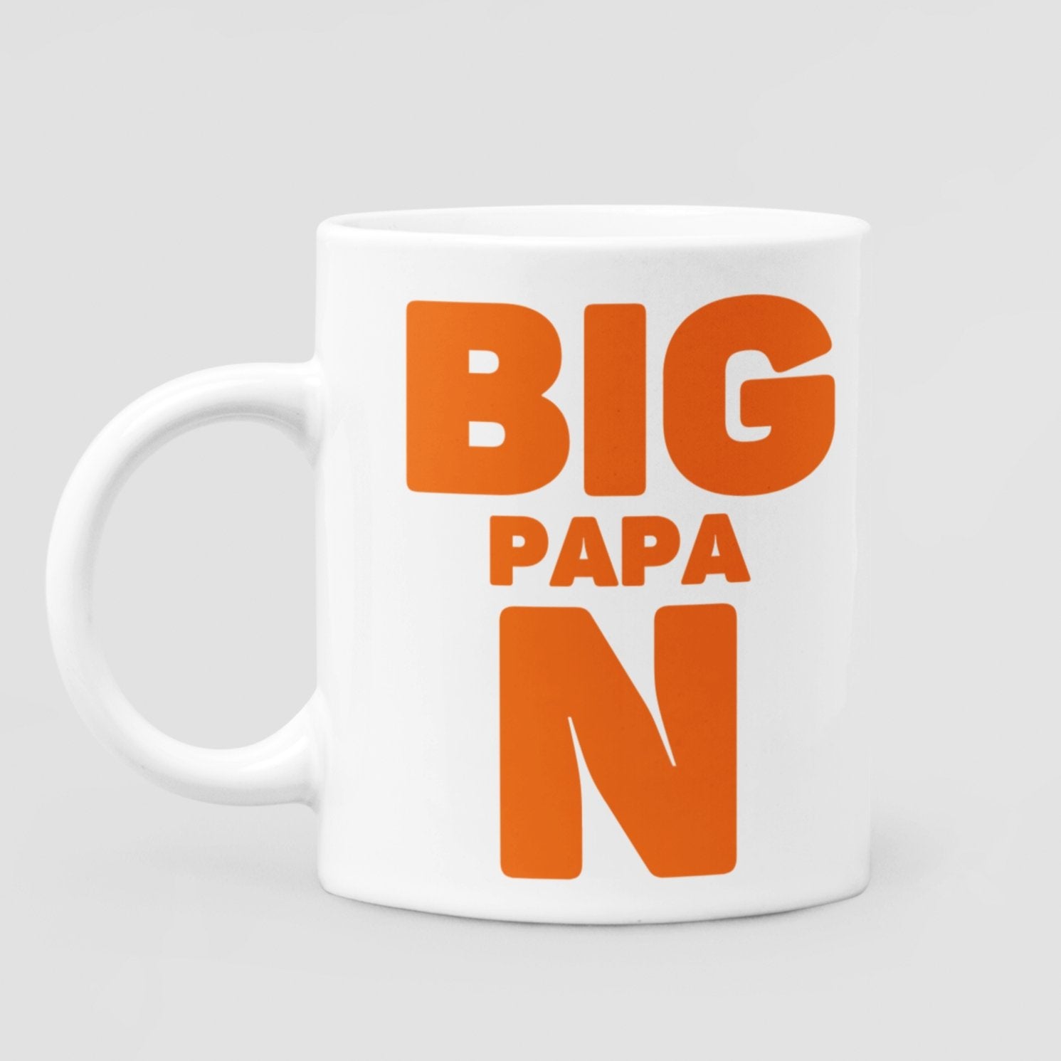 Big Papa N 11 oz Ceramic Mug - Da Boss Mango AU - Best Father's Day Birthday Gift for Dad