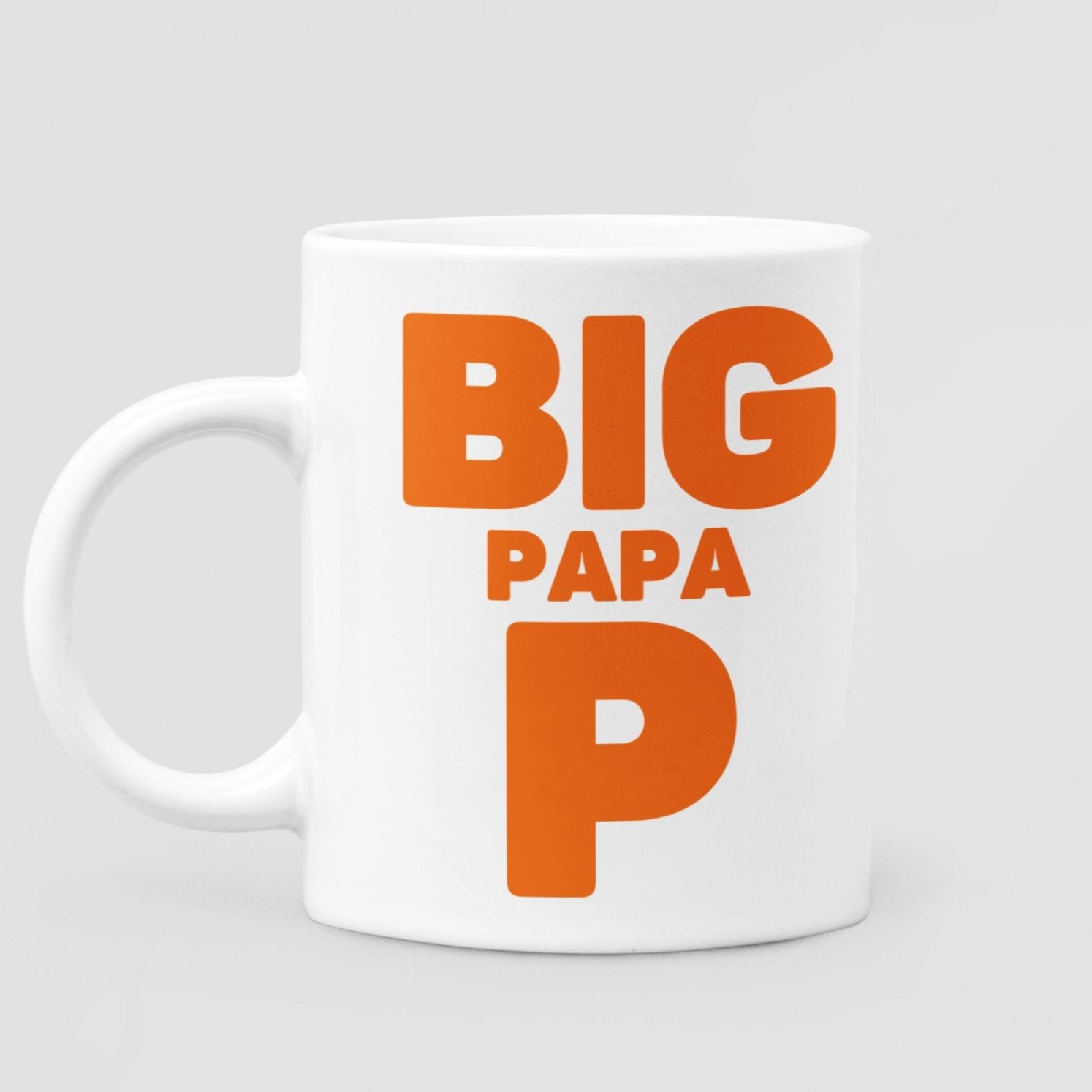 Big Papa P 11 oz Ceramic Mug - Da Boss Mango AU - Best Father's Day Birthday Gift for Dad