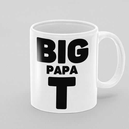 Big Papa T 11 oz Ceramic Mug - Da Boss Mango AU - Best Father's Day Birthday Gift for Dad