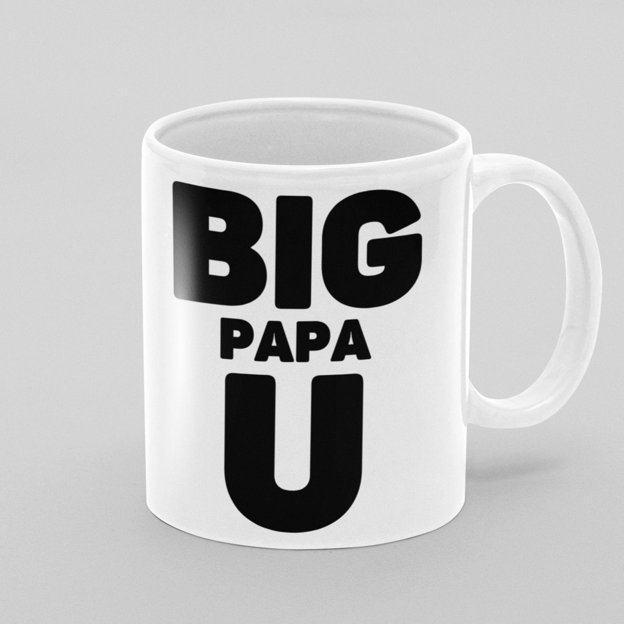 Big Papa U 11 oz Ceramic Mug - Da Boss Mango AU - Best Father's Day Birthday Gift for Dad