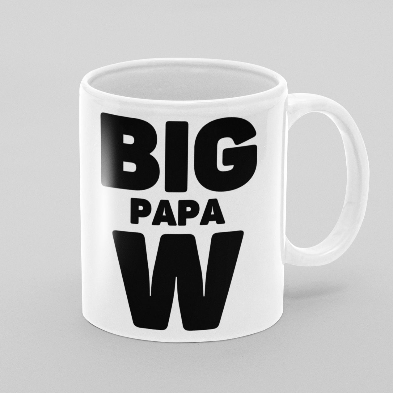 Big Papa W 11 oz Ceramic Mug - Da Boss Mango AU - Best Father's Day Birthday Gift for Dad