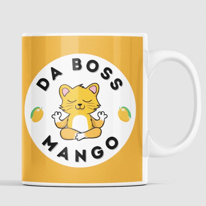 Da Boss Mango 11 oz Premium Dishwasher Safe Ceramic Mug - Da Boss Mango AU -