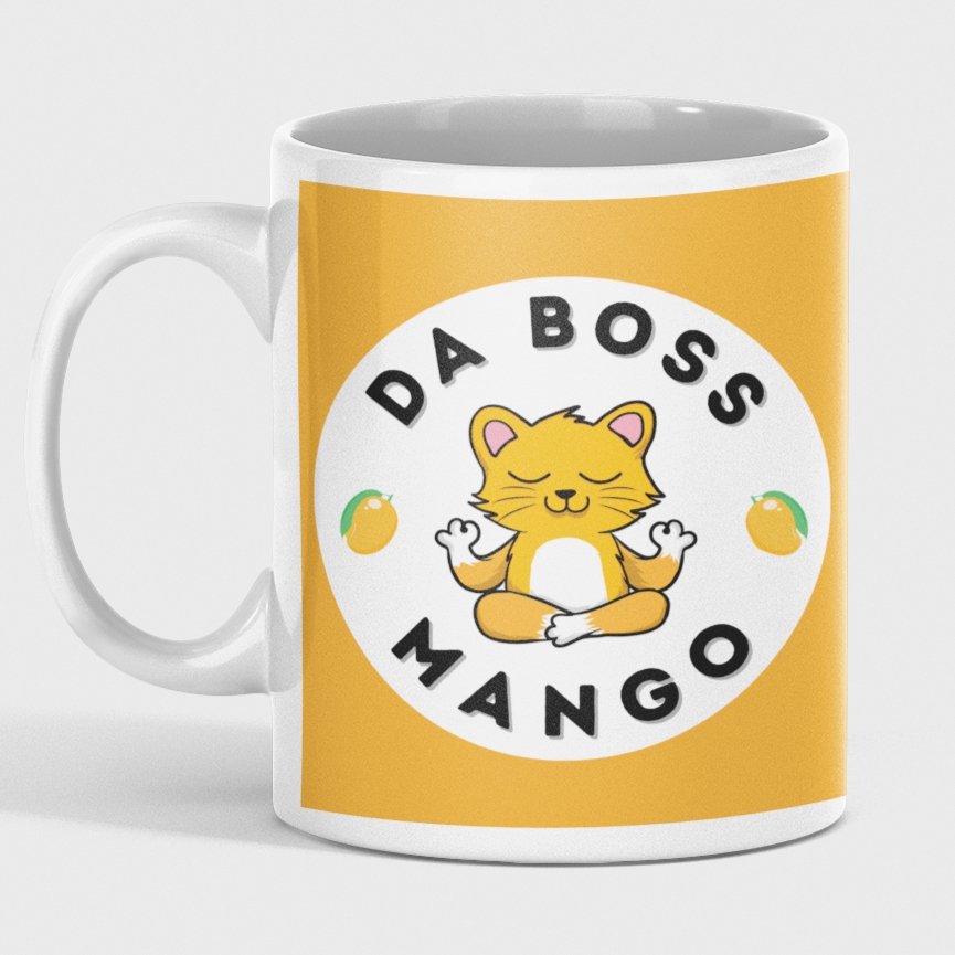 Da Boss Mango 11 oz Premium Dishwasher Safe Ceramic Mug - Da Boss Mango AU -