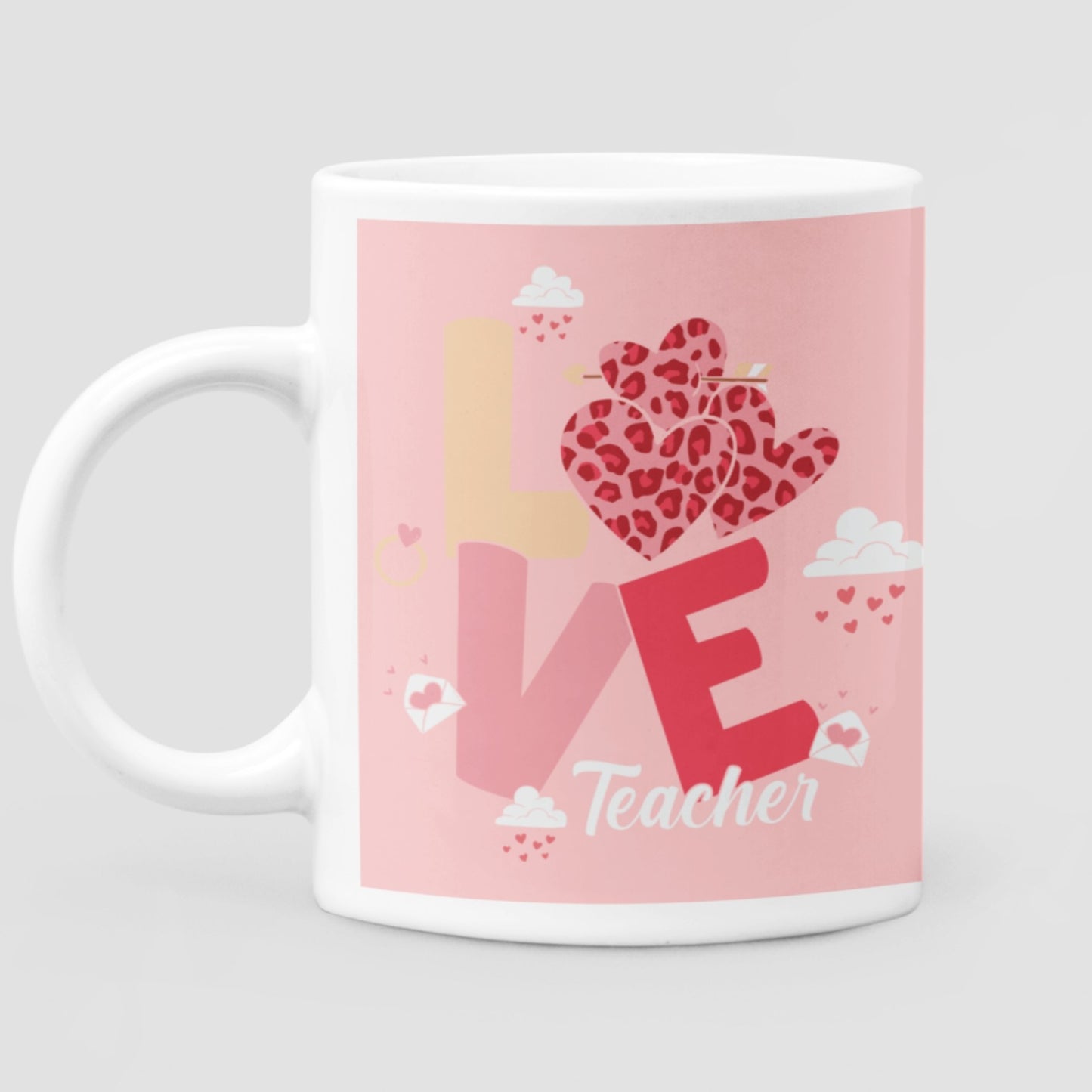 Love teacher 11 oz Premium Ceramic Mug - Best Gift for Teachers - Da Boss Mango AU