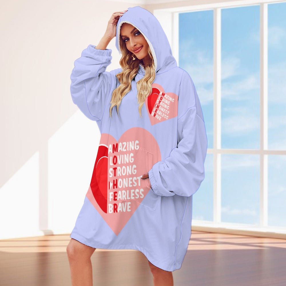 MOTHER Women's Adult Hooded Blanket Oversized Hoodie - Da Boss Mango AU - CADBE5D32C404A1595D04E1395898927