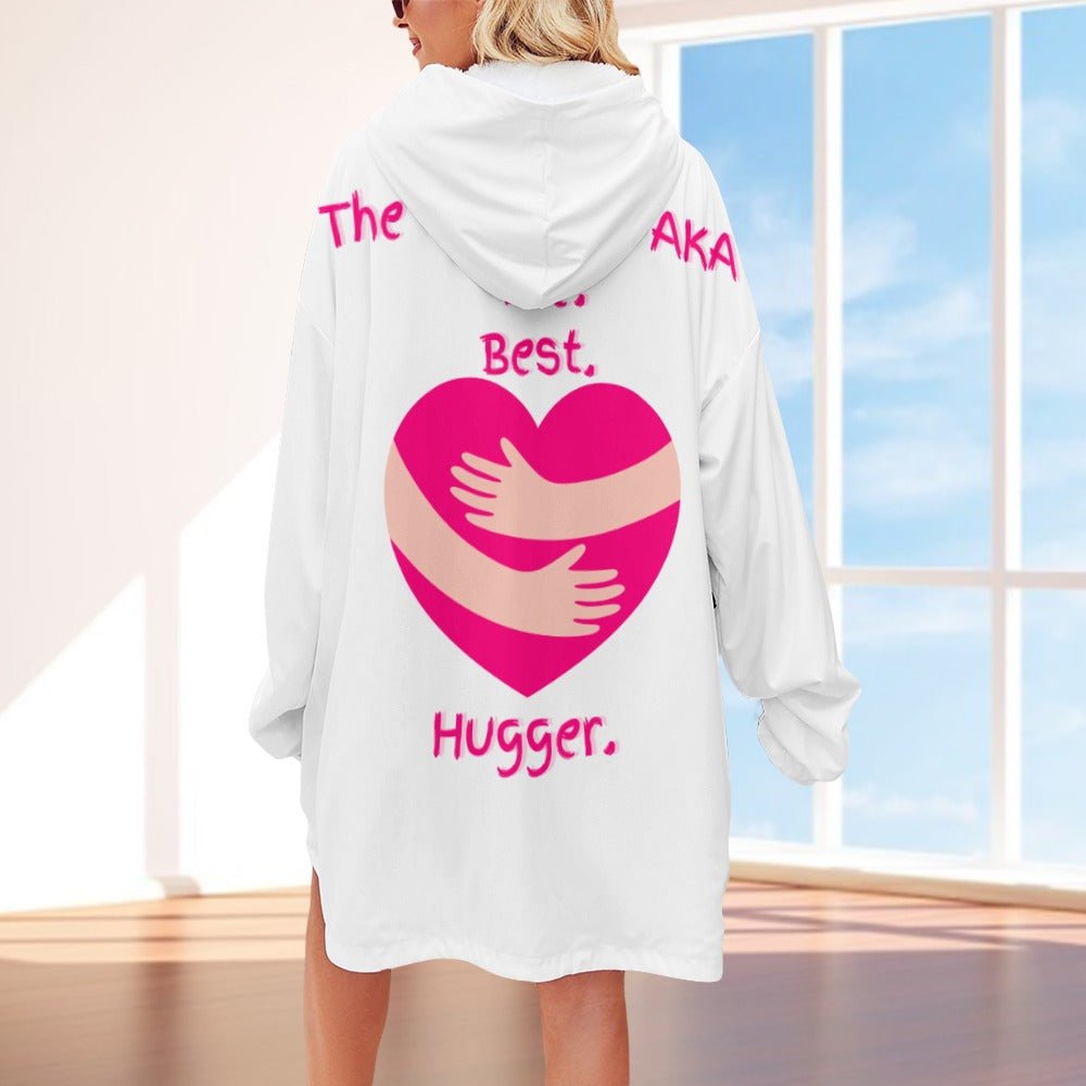 The Grandma AKA The. Best. Hugger Women's Adult Hooded Blanket Oversized Hoodie - Da Boss Mango AU - 268113F9490448EAAE9A707D3F593DBA