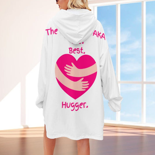 The Grandma AKA The. Best. Hugger Women's Adult Hooded Blanket Oversized Hoodie - Da Boss Mango AU - 268113F9490448EAAE9A707D3F593DBA