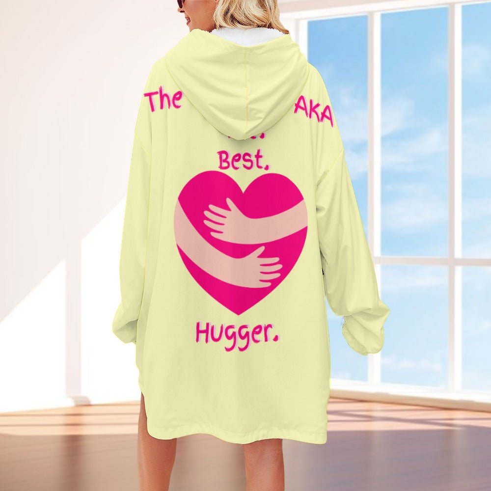 The Grandma AKA The. Best. Hugger Women's Adult Hooded Blanket Oversized Hoodie - Da Boss Mango AU - 3E779CE19FD84EB7821FF7487C5F8B31