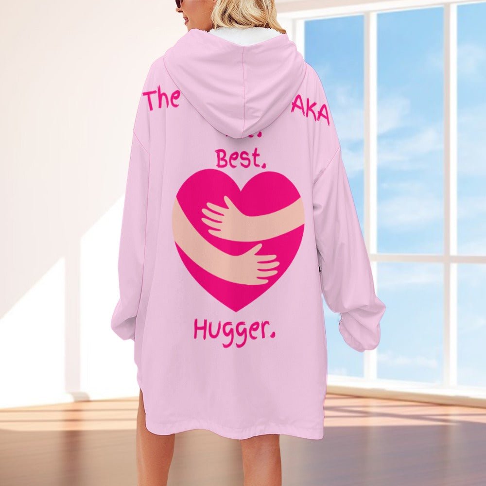 The Grandma AKA The. Best. Hugger Women's Adult Hooded Blanket Oversized Hoodie - Da Boss Mango AU - 71D469663ACF4EEF9090E7CDD6FC040E