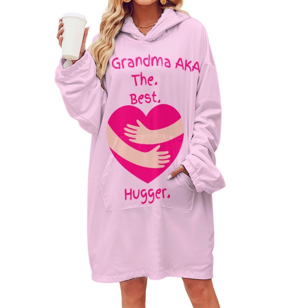 The Grandma AKA The. Best. Hugger Women's Adult Hooded Blanket Oversized Hoodie - Da Boss Mango AU - 71D469663ACF4EEF9090E7CDD6FC040E