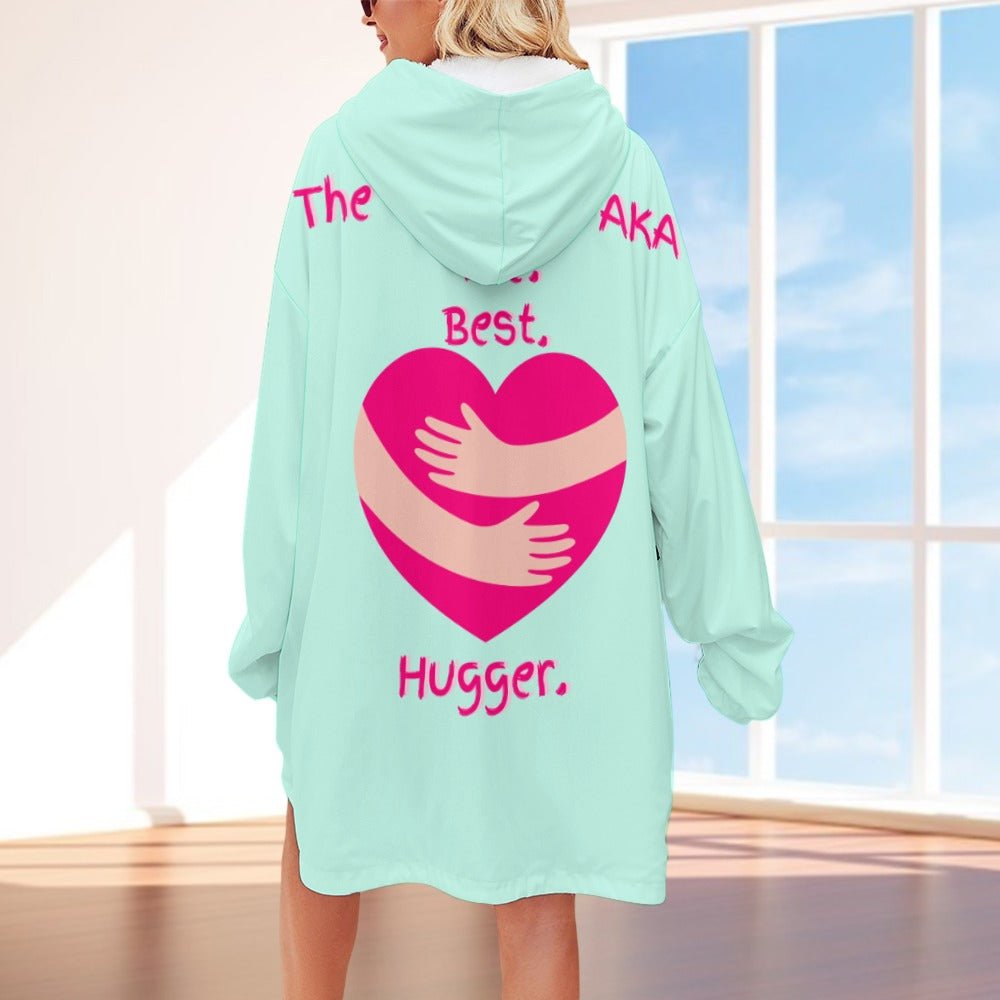 The Grandma AKA The. Best. Hugger Women's Adult Hooded Blanket Oversized Hoodie - Da Boss Mango AU - E7CC01569D07415D93F3C386760F5603